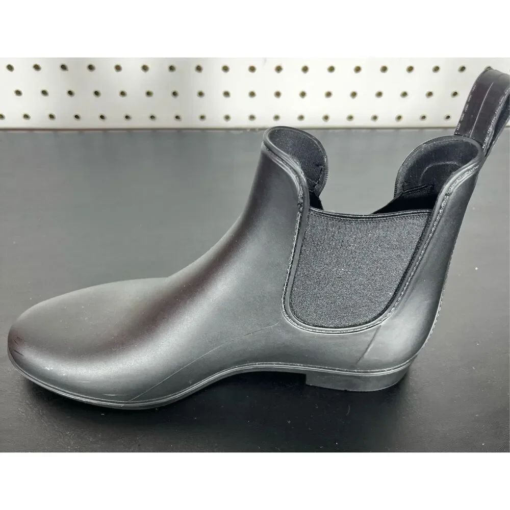 Sam Edelman Womens Tinsley Black Rubber Boots size 9 - Picture 4 of 11